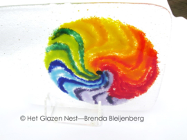 Cirkel in regenboog kleuren