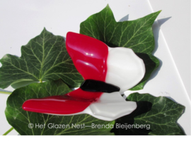 Rood en witte vlinder