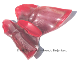 Rood en paars in een vlinder