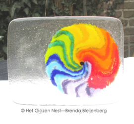 Cirkel in regenboog kleuren