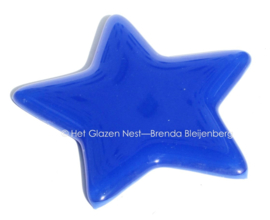 Blauwe ster van glas