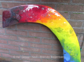 Grote regenboog in abstracte kleuren