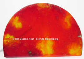 Glas sculptuur “ondergaande zon”