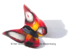 Vlinder in oranje en zwart