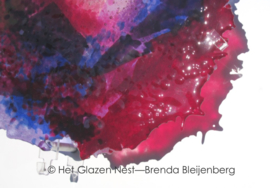 Abstract roze en paars