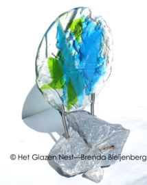 “Grillig groen en blauw”