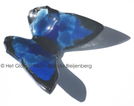 Blauwe vlinder als grafkunst