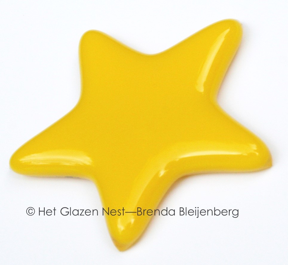 geel sterretje als ornament