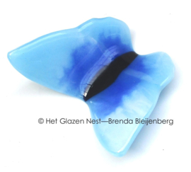 Vliegende vlinder van glas