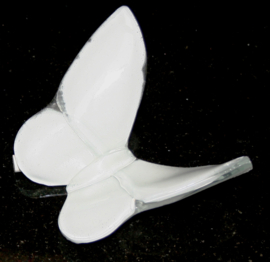 Witte urn vlinder van glas