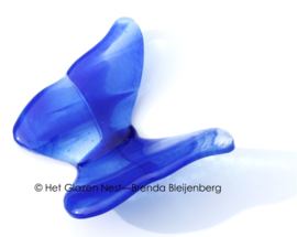 Bijzonder blauwe glas vlinder