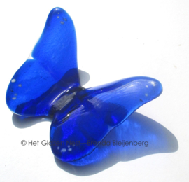 Kobalt blauwe glas vlinder