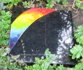 Regenboog in glaskunst