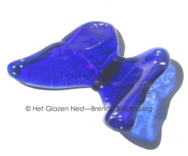 Kobalt blauwe glas vlinder