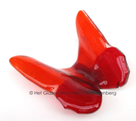 Rode glas vlinder