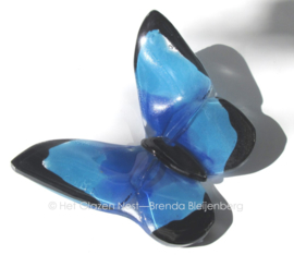 blauw vlindertje met donkere randjes