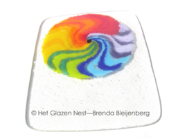 Cirkel in regenboog kleuren