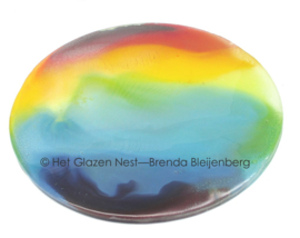 Glazen cirkel in regenboog kleuren