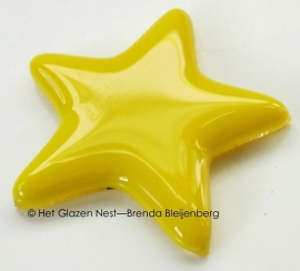 geel sterretje als ornament