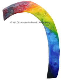 Grote regenboog in abstracte kleuren