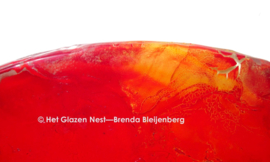 Glas sculptuur “ondergaande zon”