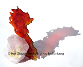 “Abstract zeepaardje in glaskunst”