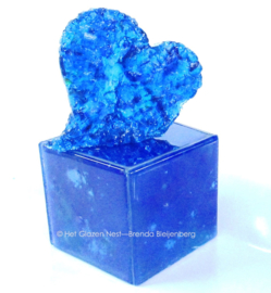 Urn “blauw hart”