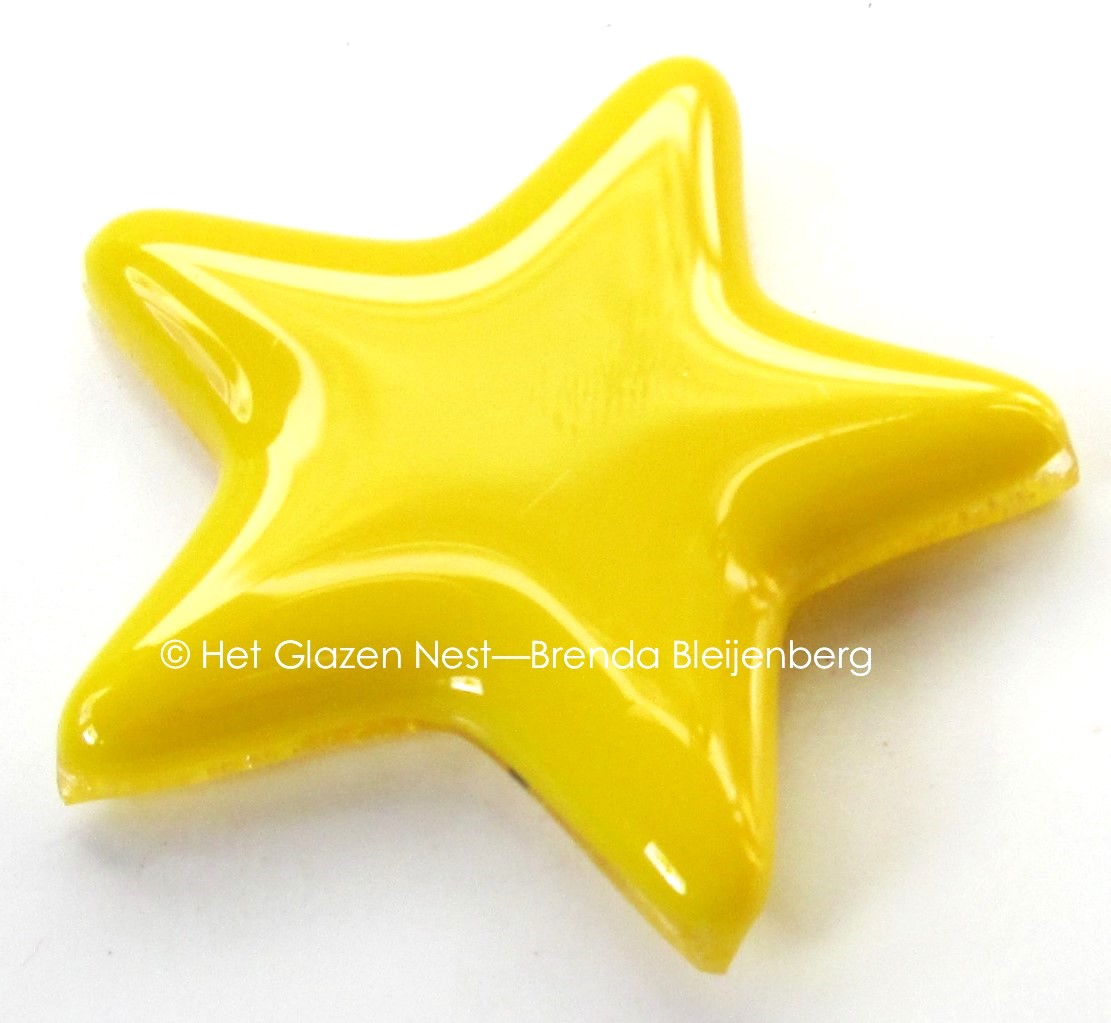 geel sterretje als ornament