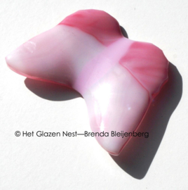 Roze vlindertje van glas
