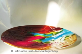 fusing glas schaal “grillige verbeelding”