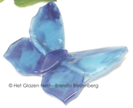 blauw vlindertje met kartel vleugels