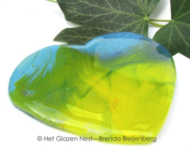 hartje in groen en blauw