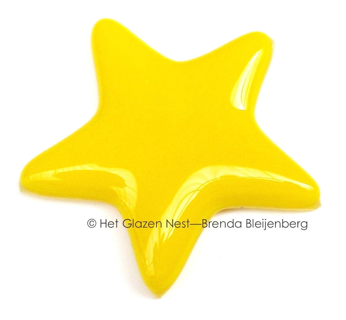geel sterretje als ornament