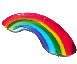 Grote regenboog in glaskunst