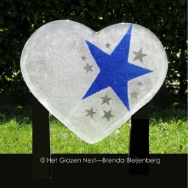 sculptuur "hart met sterren"