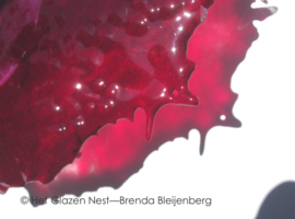 Abstract roze en paars