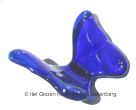 Kobalt blauwe glas vlinder
