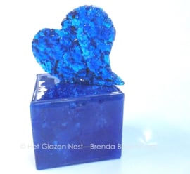 Urn “blauw hart”