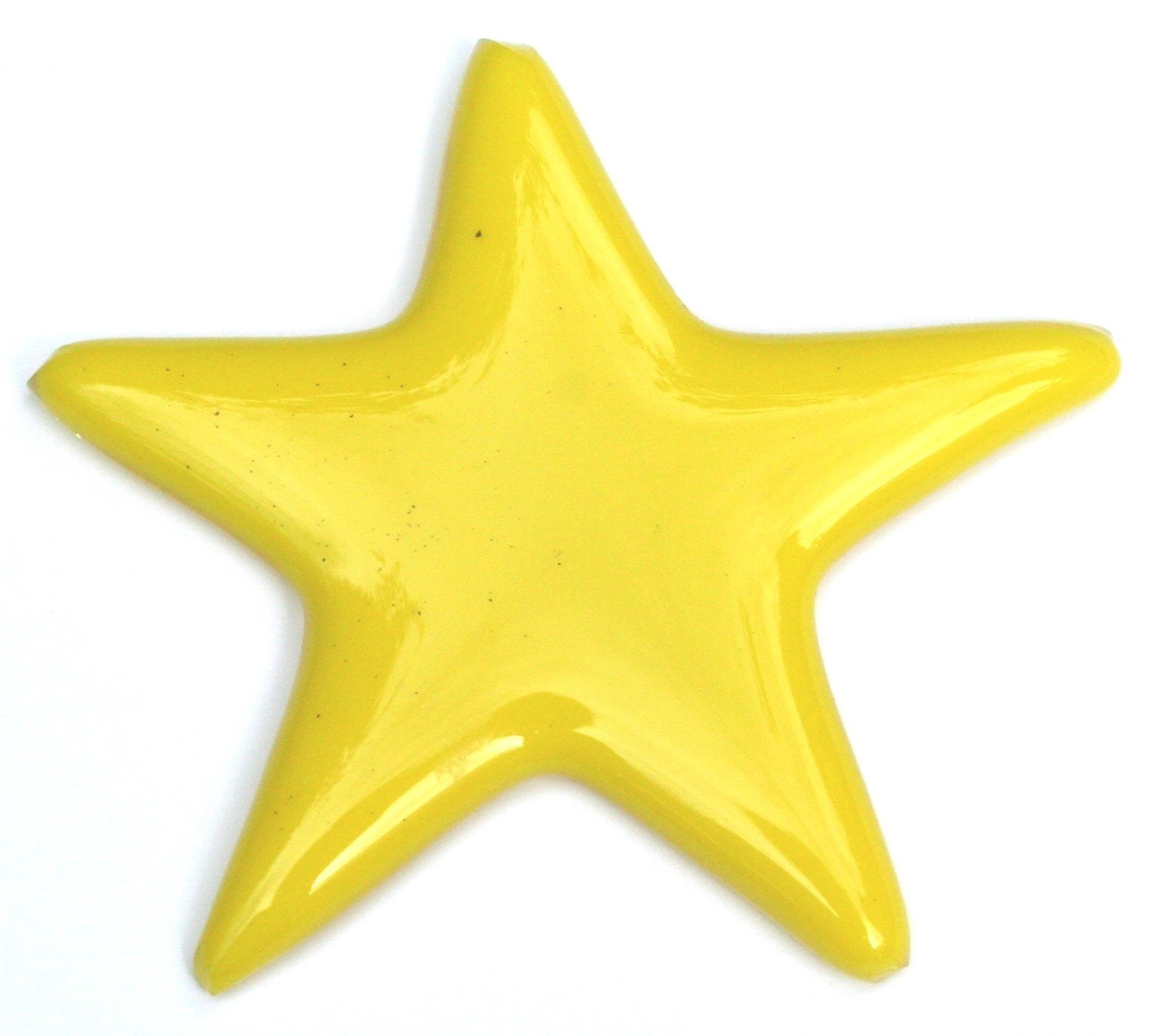 Gele glazen ster