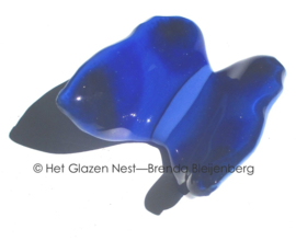 Blauwe vlinder als grafkunst