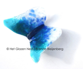 Zeegroen en aqua vlinder