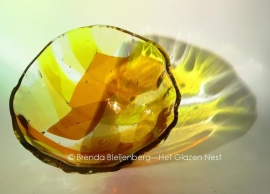 glas sculptuur "zonnestraal"