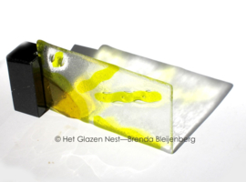 Glas plaatje met zon