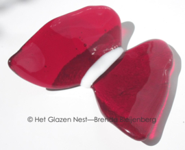 Rode vlinder van glaskunst