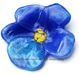 Blauw viooltje in grafkunst
