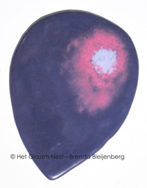 paarse ballon als glazen ornament
