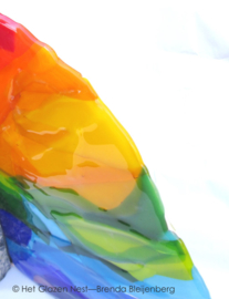 abstracte regenboog kleuren in glas