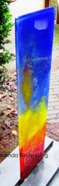 glas zuil in meerdere kleuren