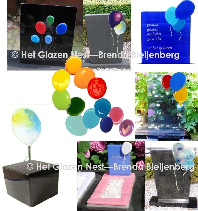Ballon in glaskunst | Atelier Het Glazen Nest | Brenda Bleijenberg