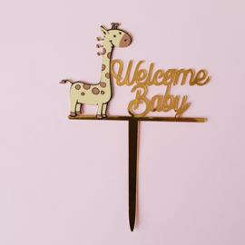 Acryl topper Welcome Baby